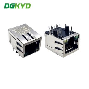 POE Single Port Modular Illuminated RJ45 Shielded Connector