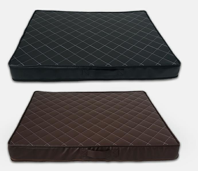 Durable Grey Water Resistant Dog Bed , Outdoor 600D Oxford Fabric Large Memory Foam Dog Bed