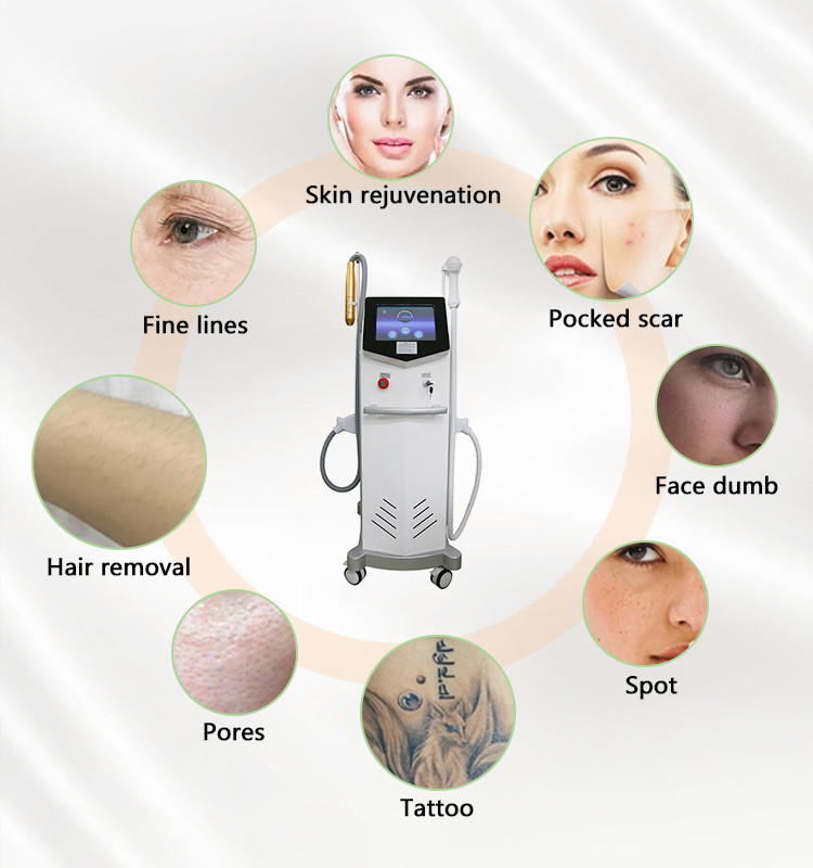 Stationary 808nm Laser Hair Removal Equipment Professional Laser Tattoo Removal Machine