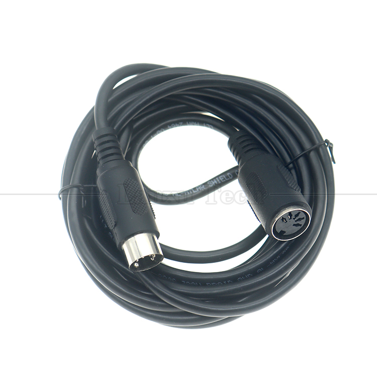 High Quality 1M 2M 3M 5M 10M Male to Female 5PIN DIN Connector MIDI Power Link Extension Cable for CCTV Camera TV