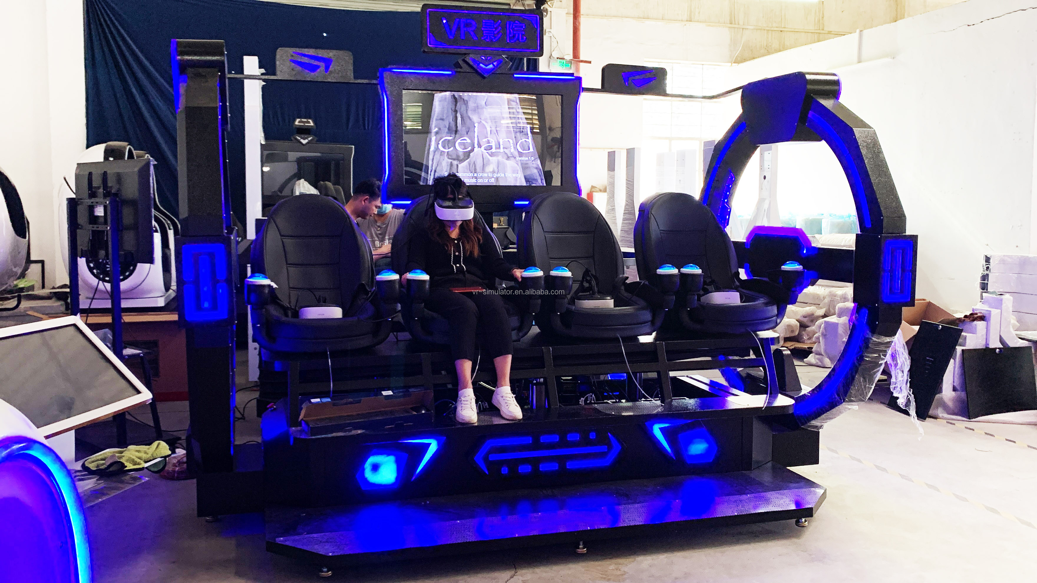 Dreamland hot sale 9d vr cinema 4 seats vr simulator for amusement park