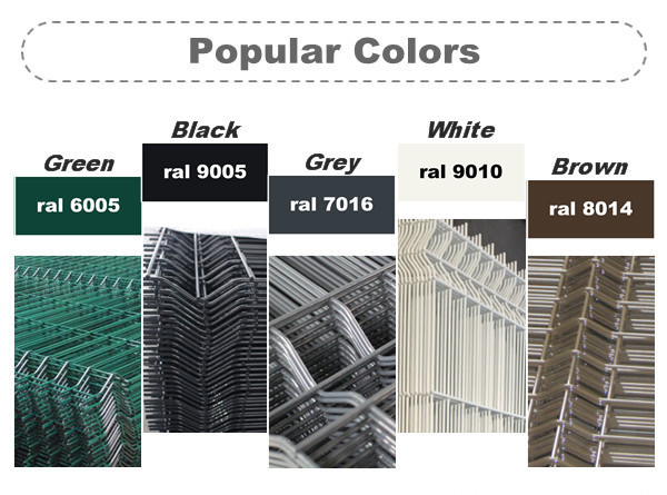 V folds Welded Wire Mesh Fence