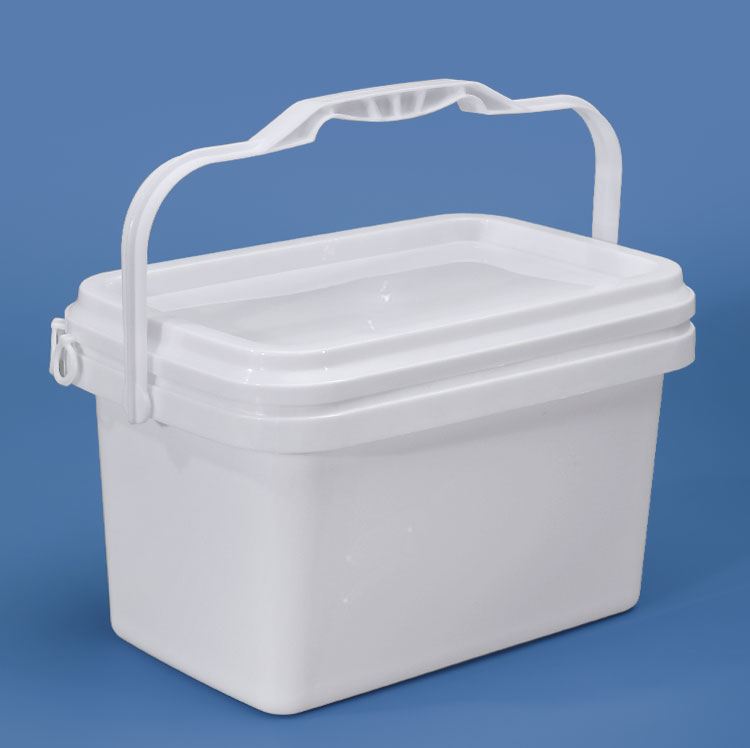 Professional Rectangle Airtight Bucket With Handle Lids 3.5L 5L 6L 20L Capacity