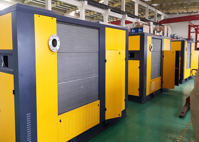 132kw 180hp Rotary Screw Type Air Compressor Air Cooled Easy Operate