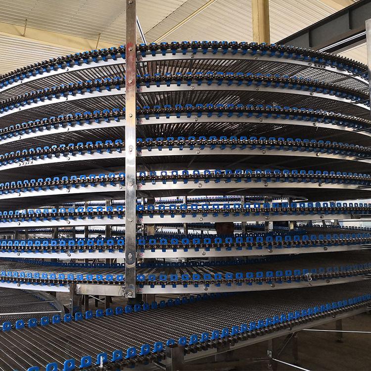 Food Spiral Cooler Tower and Freezer / Spiral Proofer Tower for Bread Cooling