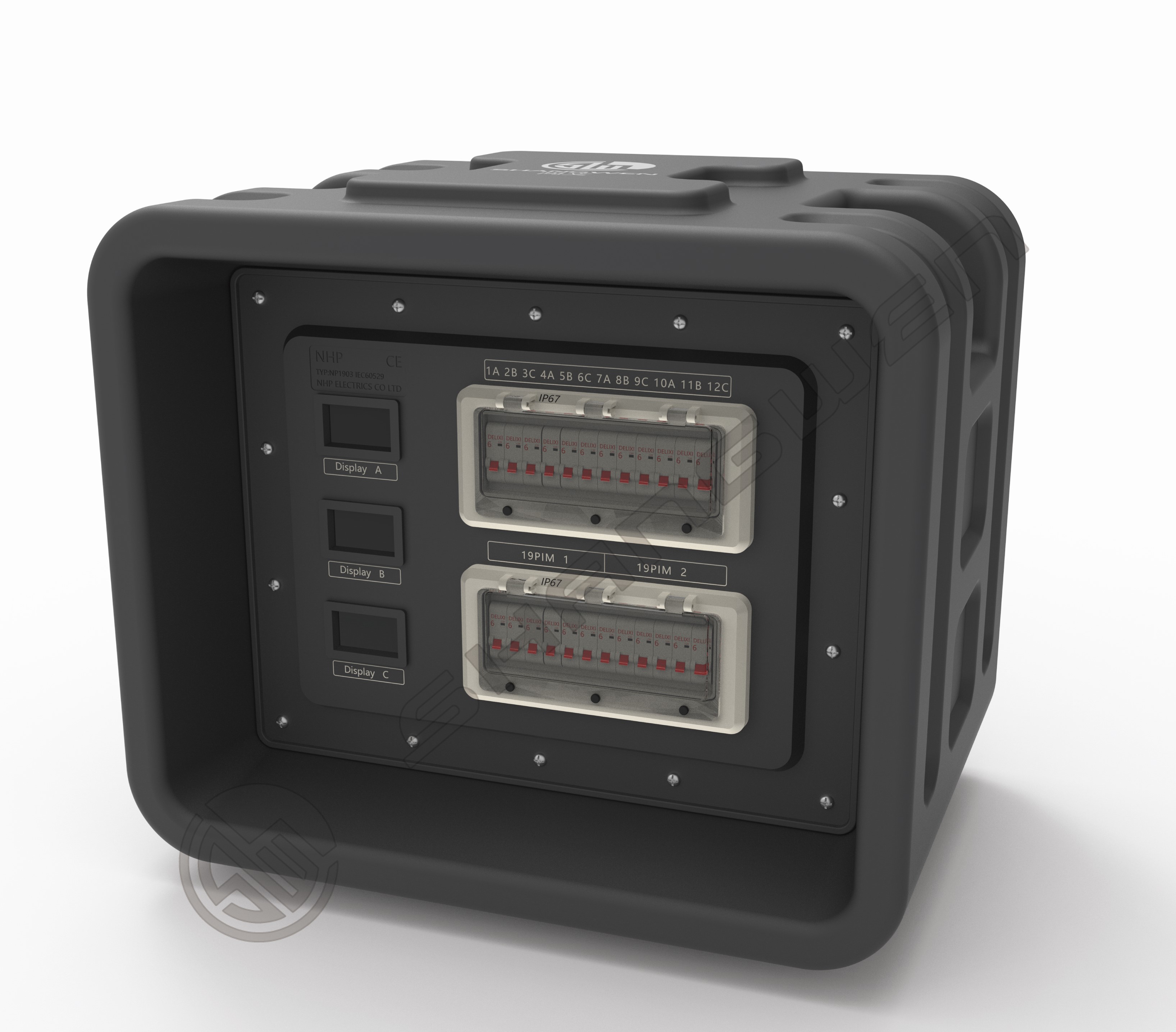 Stage Light Power Distribution Box 12 Channels 19-Pin PHLTD Professional Equipment Electrical Power Distribution Box