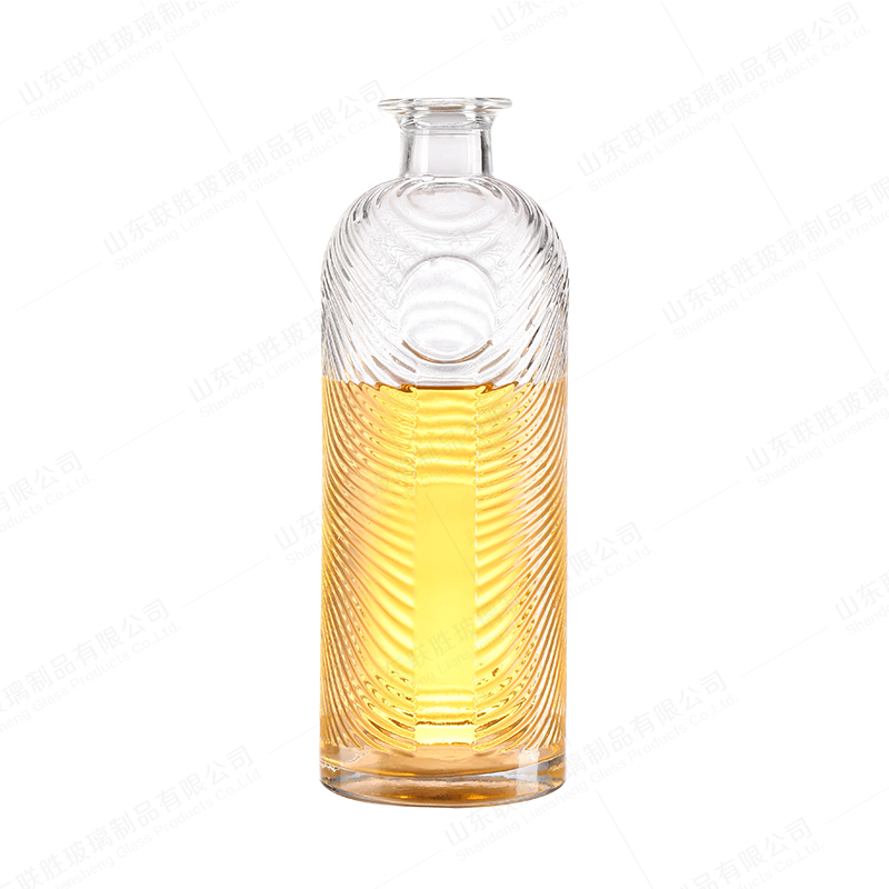 Glass Bottle For Vodka Whisky Champagne Custom Size with Rubber Stopper