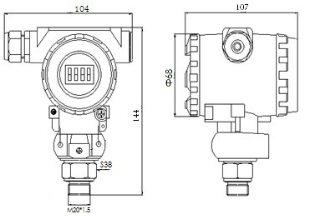 Smart Industrial Pressure Transmitter HART Protocol Anti - Lightning