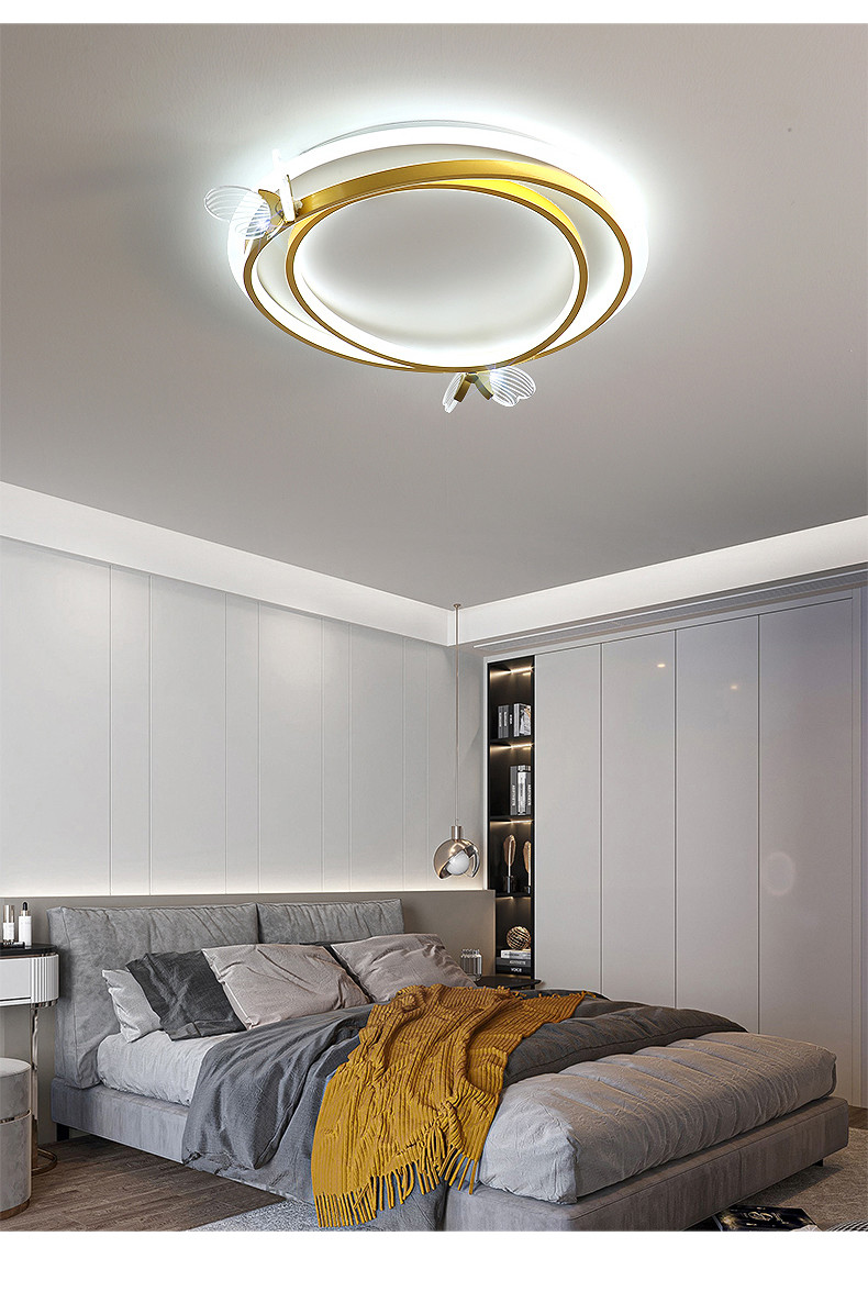 Modern living room luxury golden ceiling Lights simple home creative butterfly ceiling lamps(WH-MA-254)