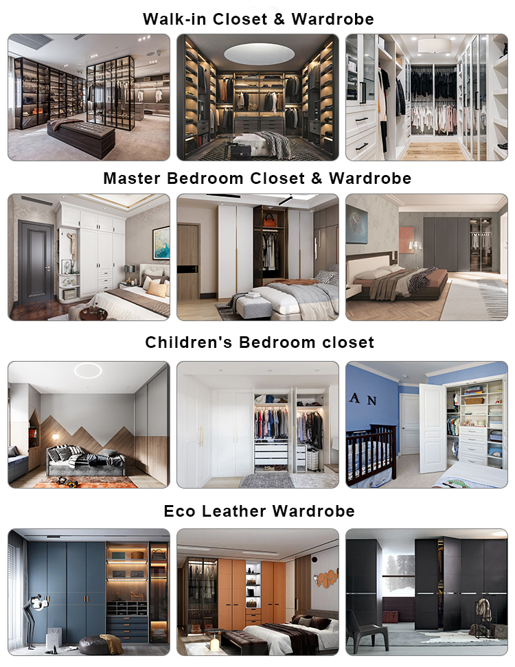 Best Sale Foldable Luxury Customizable Design Bedroom Wardrobe with Modern Style Wall
