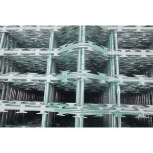 China Hot Dip Galvanized Concertina Razor Bladed Barbed Wire Mesh Fences For Market on sale