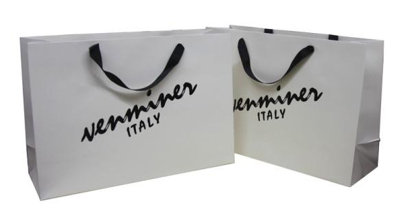 Customized Jrep 250g Paper Carrier Bag, Personalised Shopping Bags With Logo