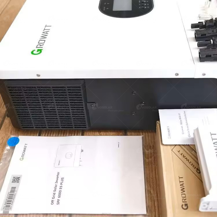 Single Phase Dual Circuit Inverter for 6kw Solar Energy System Growatt Spf 6000 Es Plus