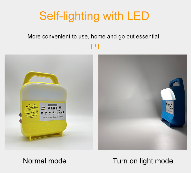 LED Mono Solar Home Lighting System 5W Street Outdoor Garden