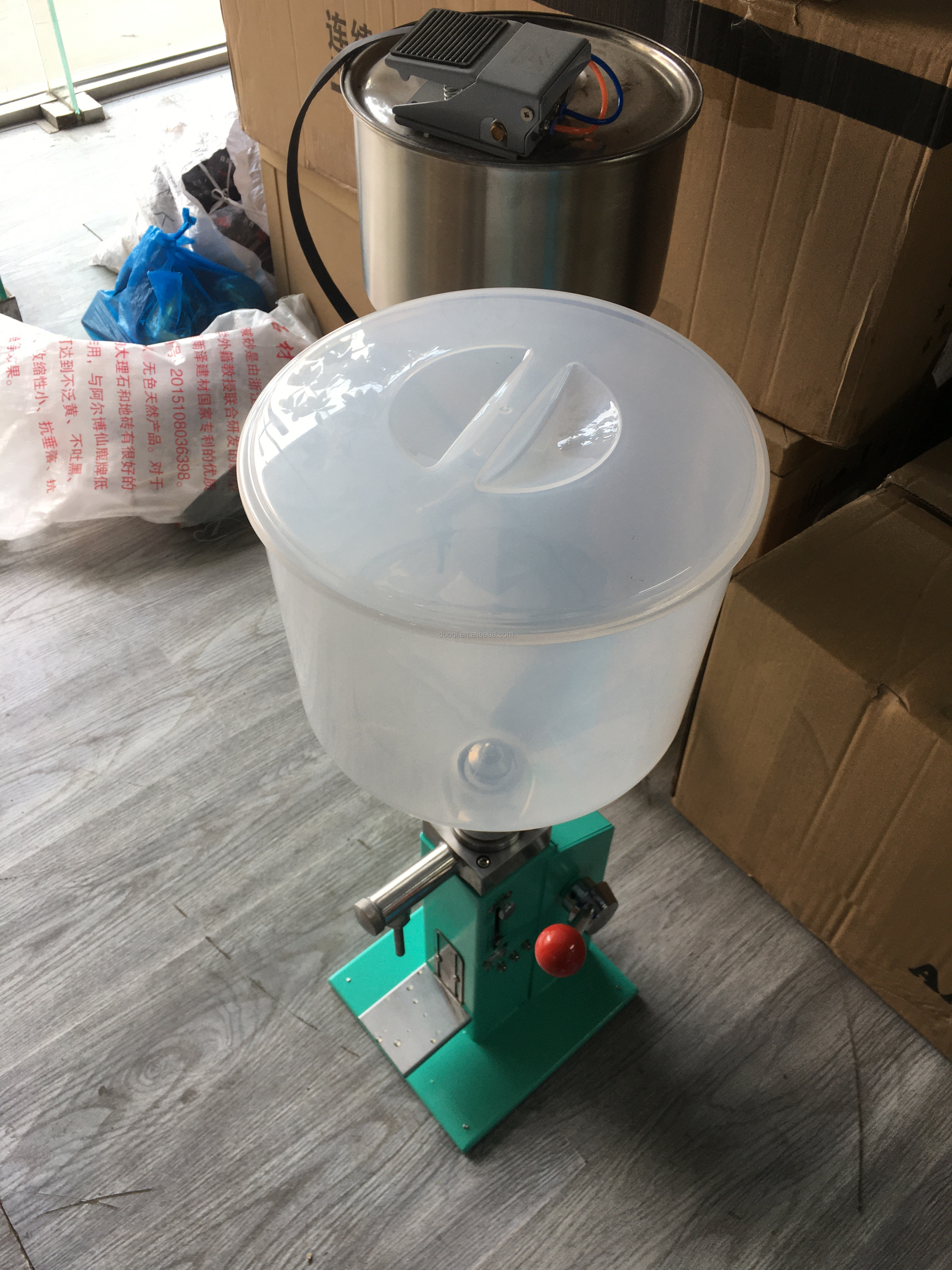 DUOQI A-03 Semi Automatic Paste and Liquid Dual Filling Machine for Accurate Filling