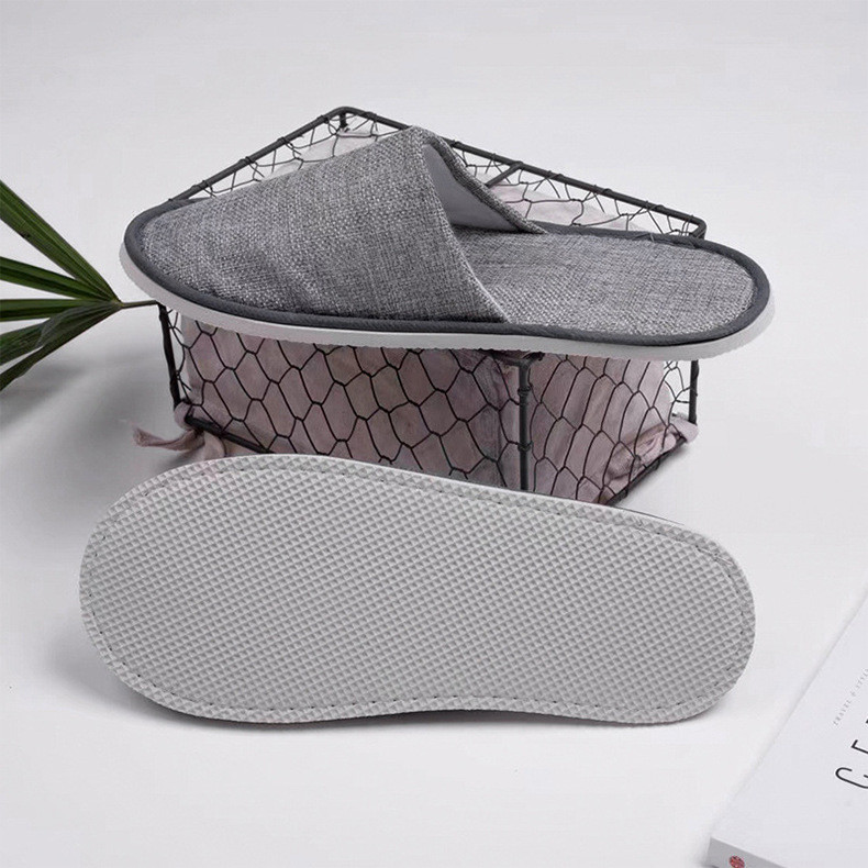 Unisex Disposable Hotel Slippers Non Slip White Hotel Slippers
