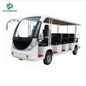 China CE approved new energy 4 wheels electric shuttle bus 14 seats sightseeing car  for short tourist on sale