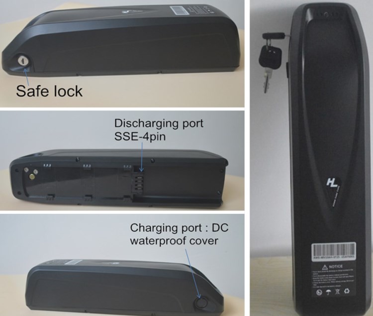 Hai Long Lithium Battery 48V 10Ah For Electric Bicycle