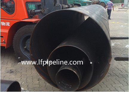 black spiral welded mild steel pipe