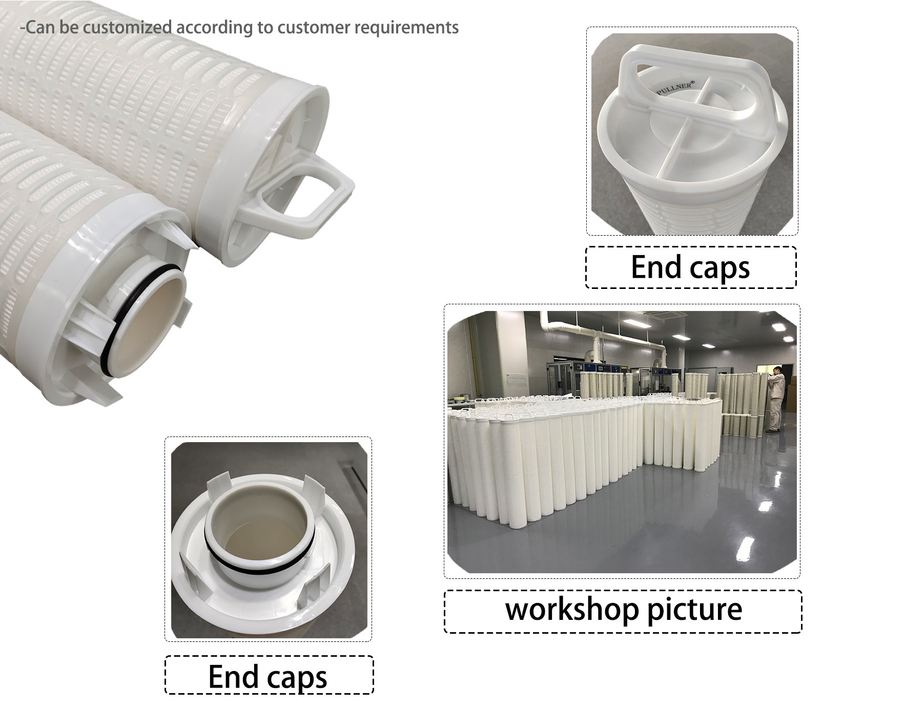 5 - 10micron 60" PP Core High Flow Filter Cartridge For Power Plant Condensation