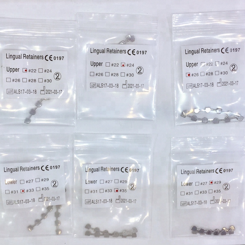 Class II Dental Orthodontic Material Upper Size 22 Lingual Retainer Tongue Retainer