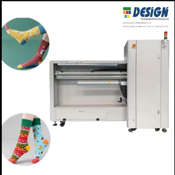 Cotton Socks Printer Line 360 Degree Socks Cotton Fabric Digital Printing