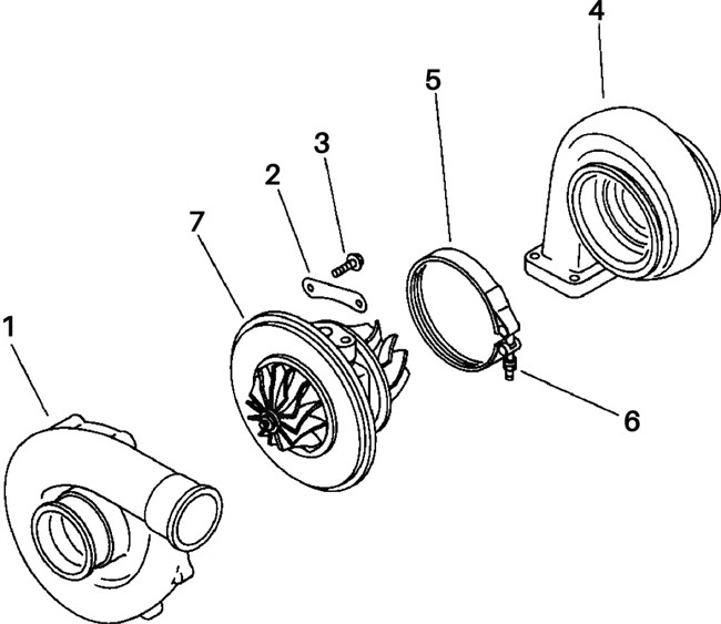 S6D125-1 Engine Komatsu Turbo Charger 6151-83-8110 K18 Material