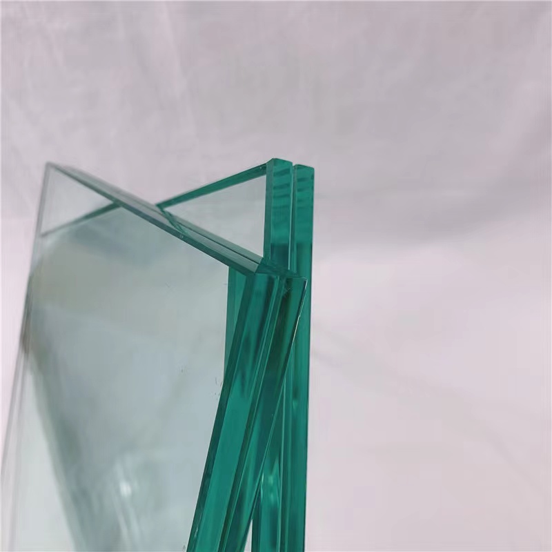 Hollow Curved Dark Gray 1.52" PVB Float Glass Mirror Clear Tinted Sheets