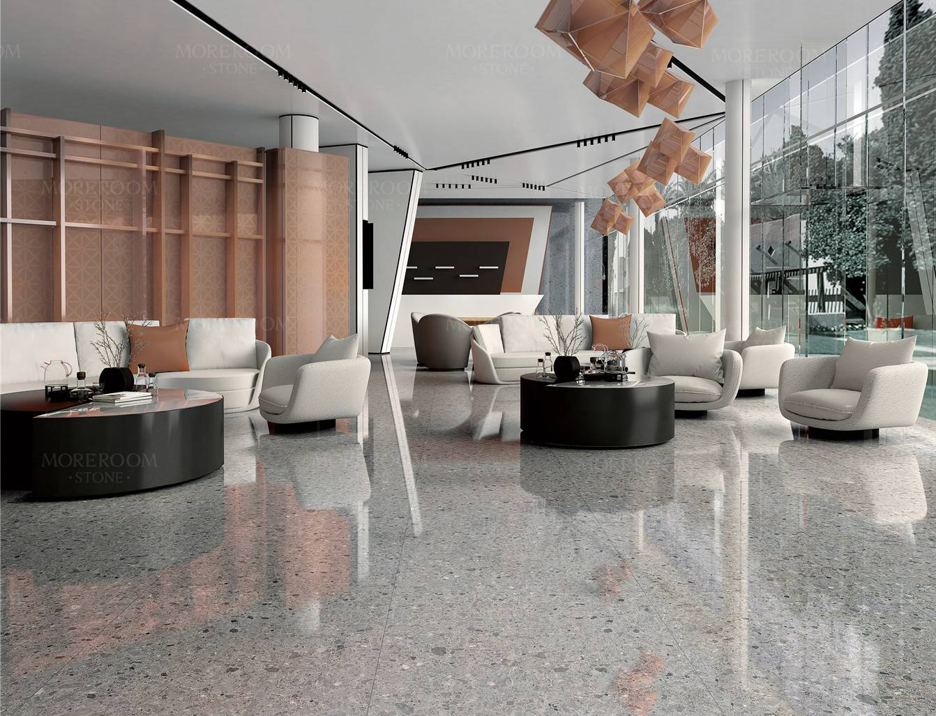 Polished/Matte Porcelain Tile Finish Full Body Sintered Stone Bench Top for Bathrooms
