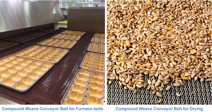 Compound Weave Conveyor Wire Mesh Belt For Biscuits Tortillas Cookies And Crackers Baking