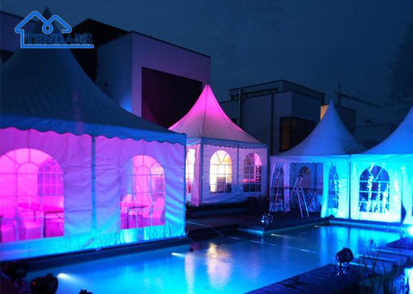 10x10ft 20x20 Outdoor Hot Galvanized Event High Peak Aluminium Bamboo Gazebo