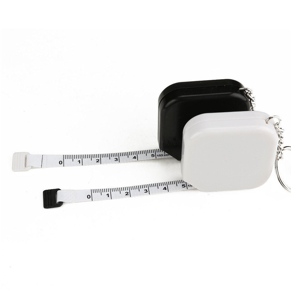Wintape Name Personalized Handcraft Meter Square Shape Smooth Pull And Retract Mechanism Measures Tape With Keychain