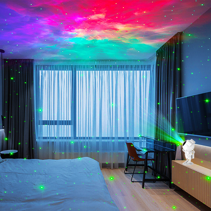 Game Room RGB Astronaut Galaxy Star Projector Light Multipurpose