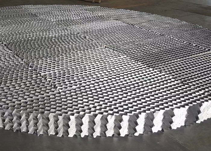0.12mm Small 500Y Wire Mesh Structured Packing In Cooling Tower