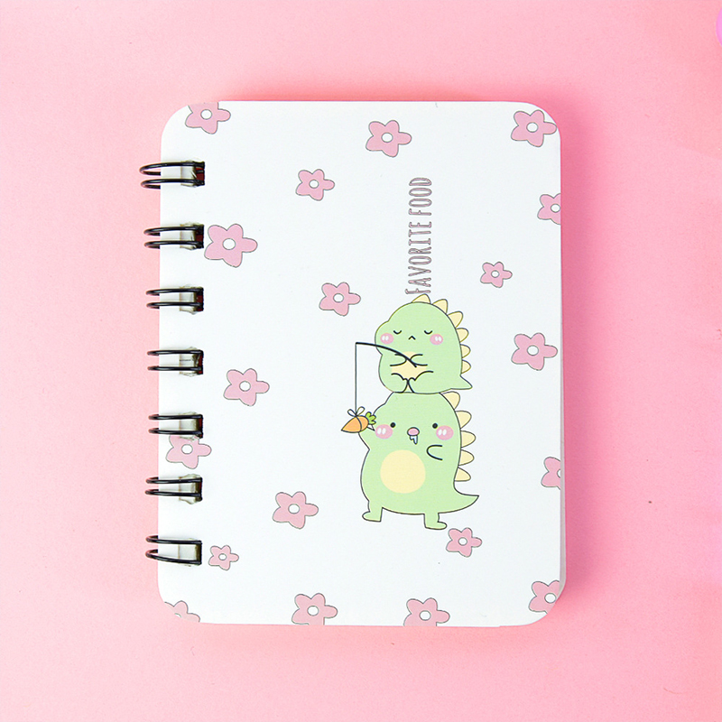 a7 Diary Journal Notebook spiral Cartoon Printed With 80 Sheets
