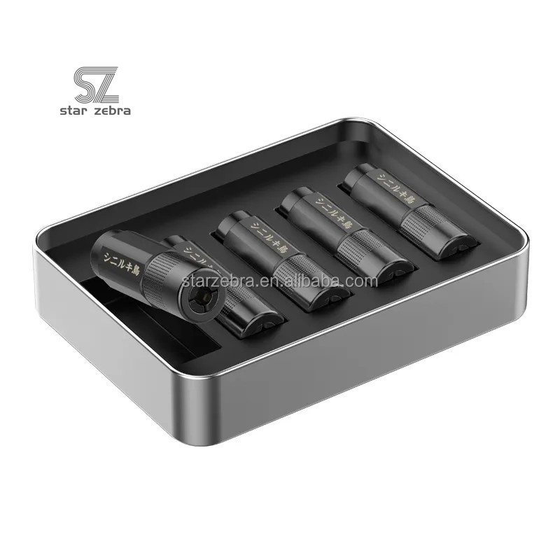 OEM Service Aluminum Alloy Double Hexagon Mouth Grease Nozzle Flat Mouth Tip Butter Gun Head Hose Hard Pipe Accessories