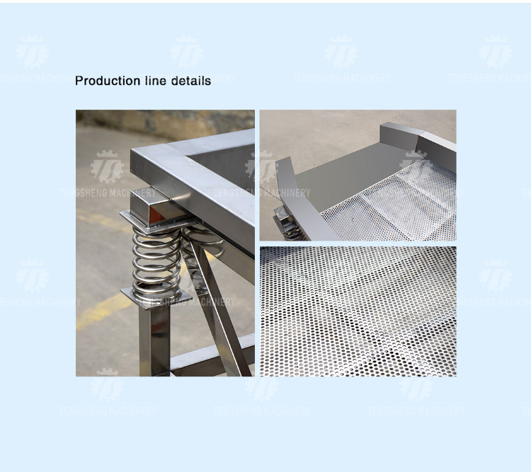 Stainless Steel Vegetable Processing Machine Vibration Draining Machine