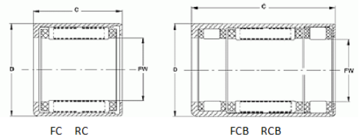 RC040708 Drawn Cup One Way Needle Roller Clutch Bearing