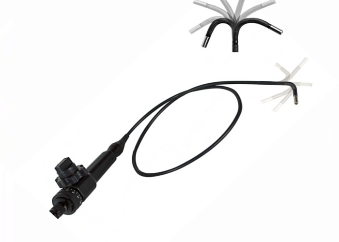 Handheld Industry endoscope with 8mm camera lens 4-way tip articulation Single layer mesh weaving 1M cable