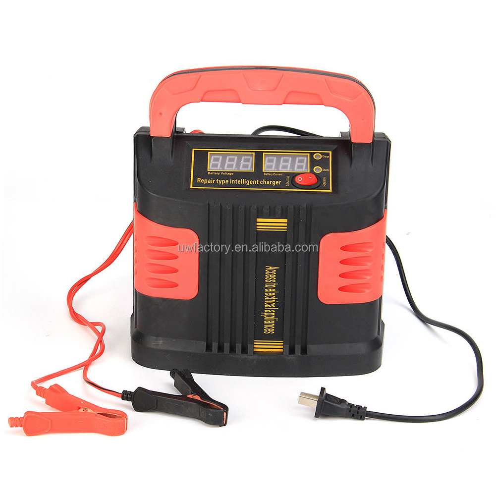 Prevalent Battery Intelligent Automatic Lead-Acid Repair Battery Charger with 90% Charging Efficiency and 12V/24V Output