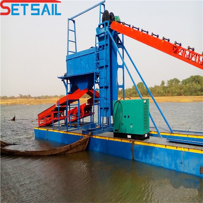 Multi Function River Sand Mining Dredger for Gold and Diamond