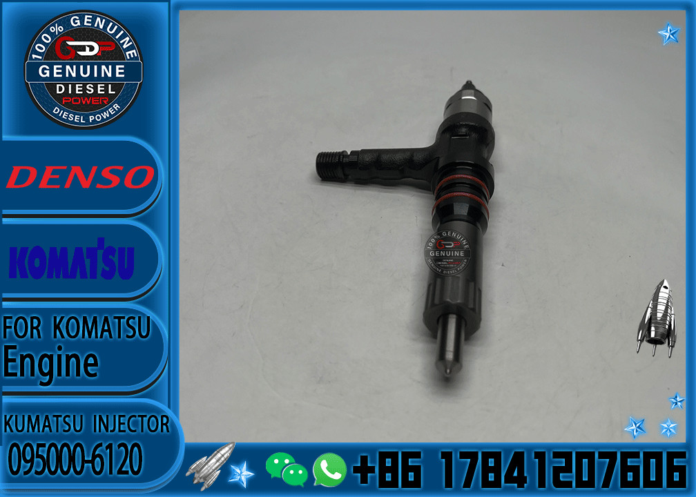 Car Assembly Injector Engine excavator 6261-11-3100 095000-6120 Fuel Injectors 095000-6120