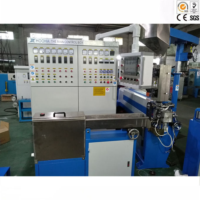 OD1.5 - 8.0mm Wire And Cable Extrusion Line High Efficiency Capacity 100-120Kg / Hr