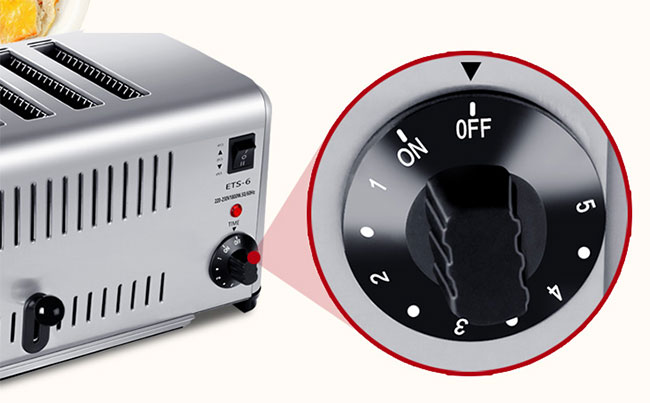 Electric 4 6 Slice Toaster For Breakfast Table Top Stainless Steel Bread Toaster With Knob