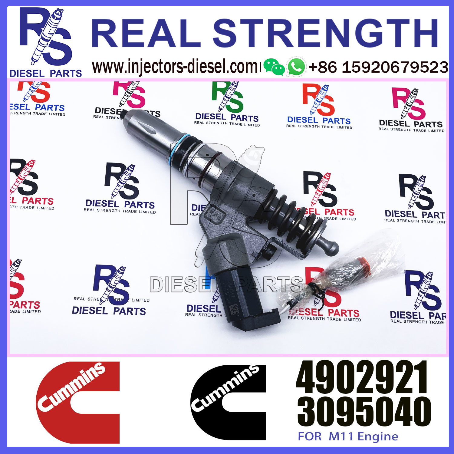 QSM ISM QSM11 ISM11 M11 Diesel Engine Fuel Injector 4903472 4088384 4902921 as Picture Cast Iron Heavy Truck 6