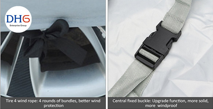 Lightweight Nylon Custom Fit Car Covers 600D PEVA Inner Layer Thick Cotton