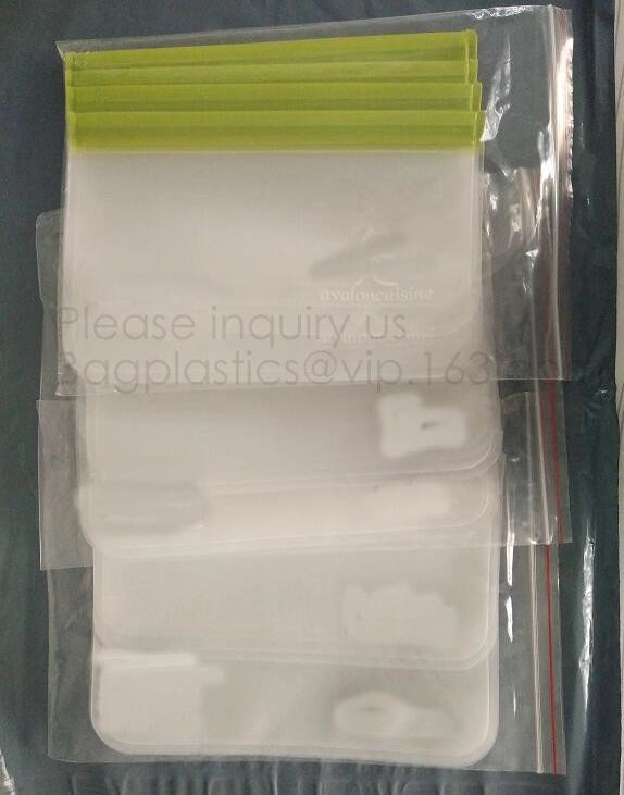 Reusable Silicone Food Storage Bag Washable Silicone Fresh Bag for Fruits Vegetables Meat Preservation bagplastics bagea