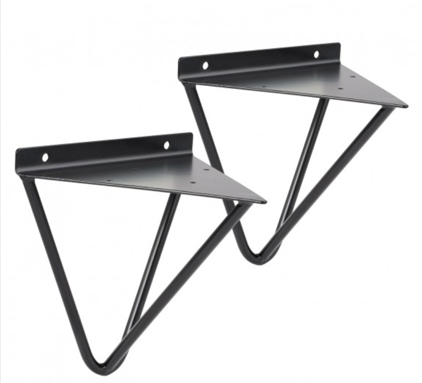 Shelf Bracket Pair of Prism Wall/Display Shelves DIY Shelf Concept with Screws and Now
