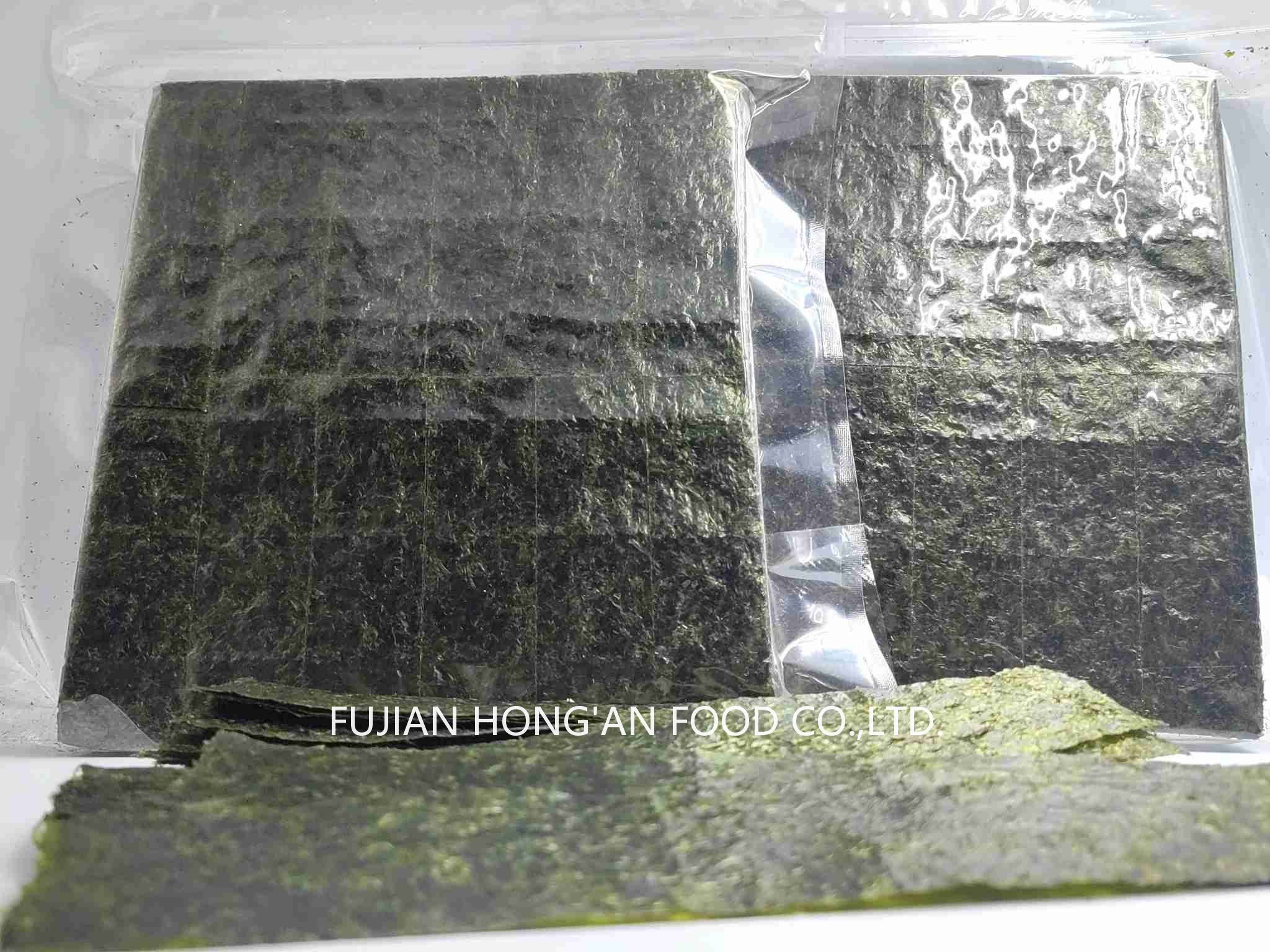 28g Japan Import Roasted Seaweed Sea Vegetable Sushi Yaki Nori 10PCS Full Sheets Half Sheets