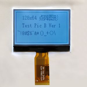 1.88 Inch 128x64 Dot Matrix LCD Display Module FSTN White 14PIN SPI Interface